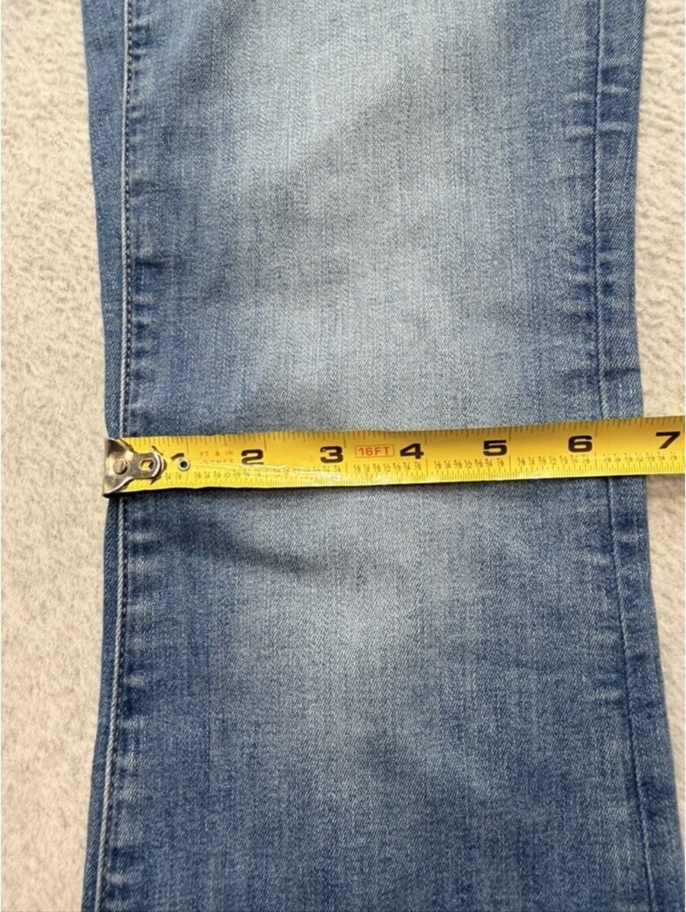 American Eagle Womens Kick Boot Flare Jeans 2 Regular Blue Wash Next Level - Picture 3 of 11